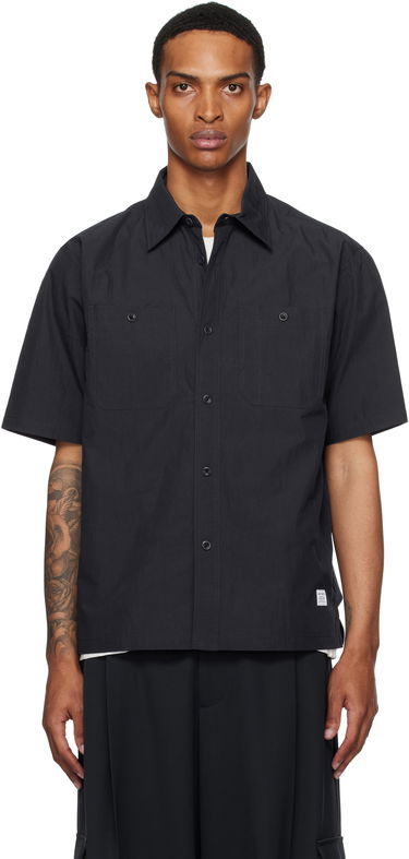 Košeľa NORSE PROJECTS Norse Projects Ivan Tech Poplin Short Sleeve Shirt Čierna | N40-0826, 0