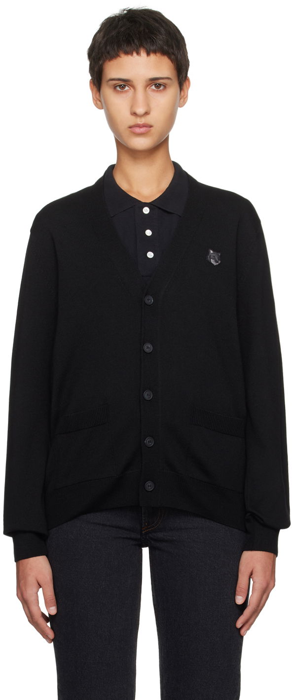 Sveter MAISON KITSUNÉ Bold Fox Head Cardigan Čierna | MM00509KT1036, 0
