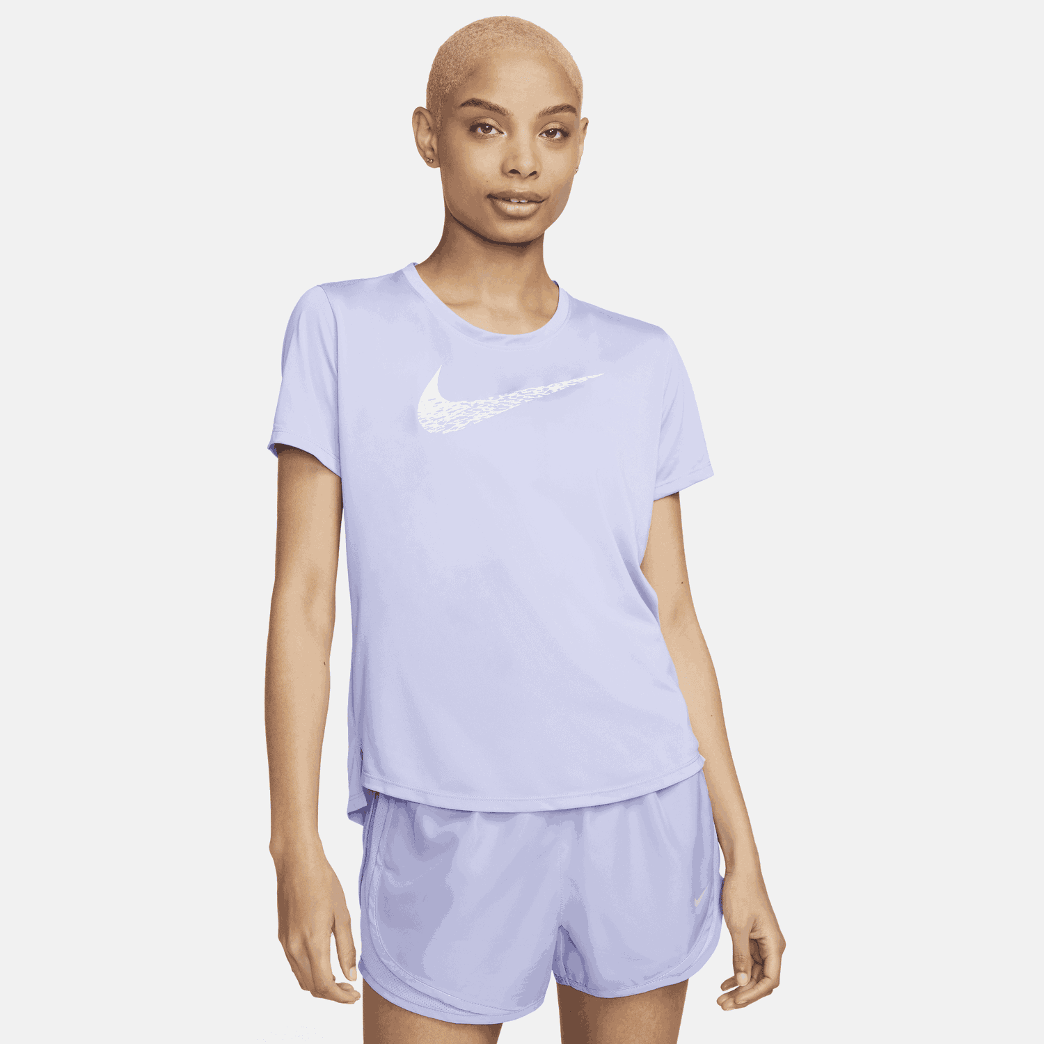 Tričko Nike Swoosh Running Tee Fialová | DM7777-569, 0