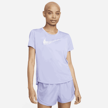 Tričko Nike Swoosh Running Tee Fialová | DM7777-569, 0