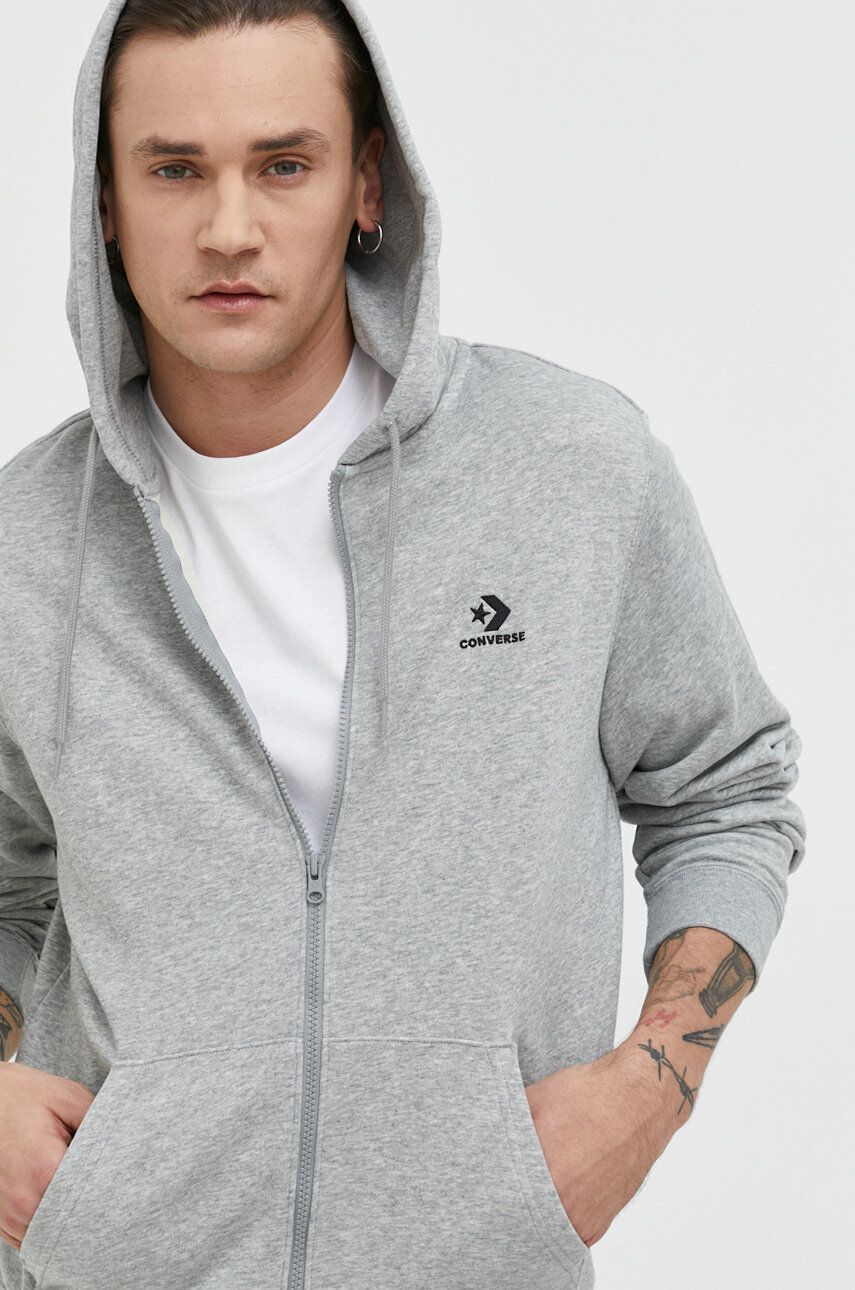 Mikina Converse Full-Zip Hoodie Šedá | 10023871.A02, 0