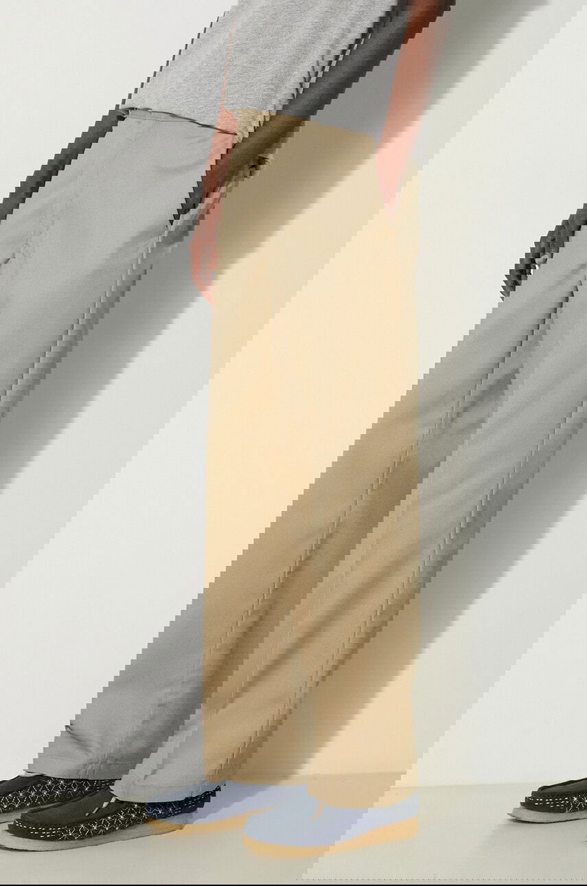 Nohavice Dickies Simple Wide-Leg Trousers Béžová | DK0A4XK6KHK, 0