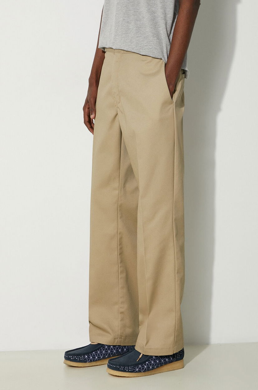 Nohavice Dickies Simple Wide-Leg Trousers Béžová | DK0A4XK6KHK