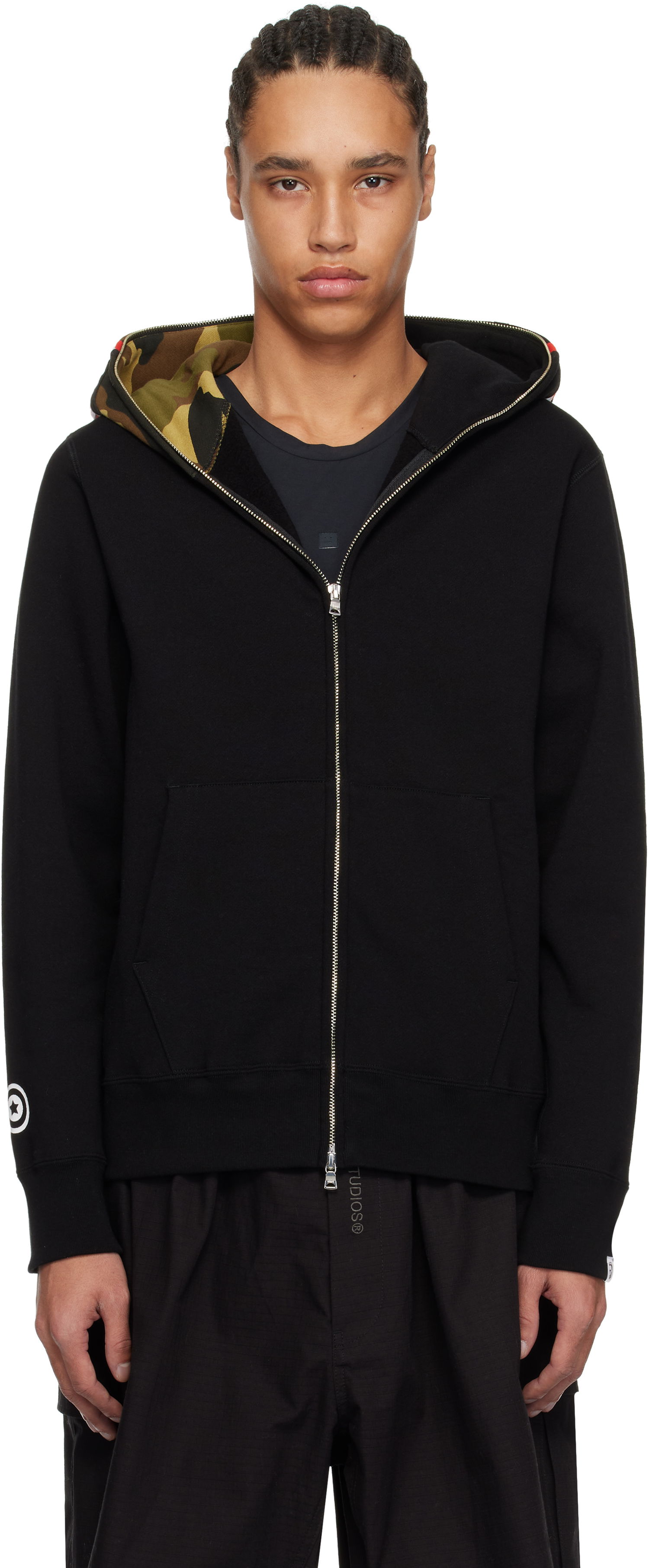 Mikina BAPE 1st Shark Full Zip Hoodie Čierna | 001ZPK701005M, 0