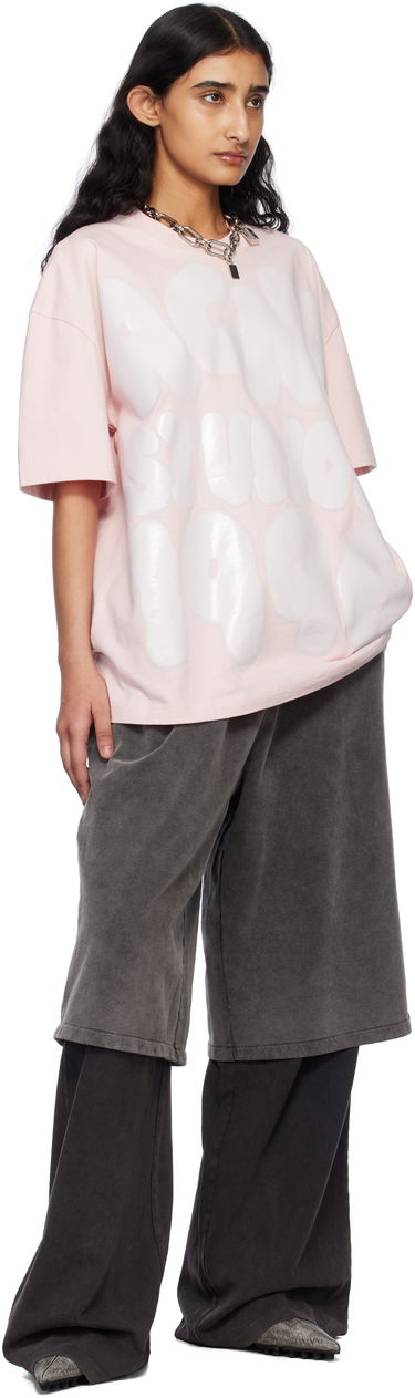 Tričko Acne Studios Acne Studios Relaxed Fit Logo T-Shirt Ružová | CL0333-, 3