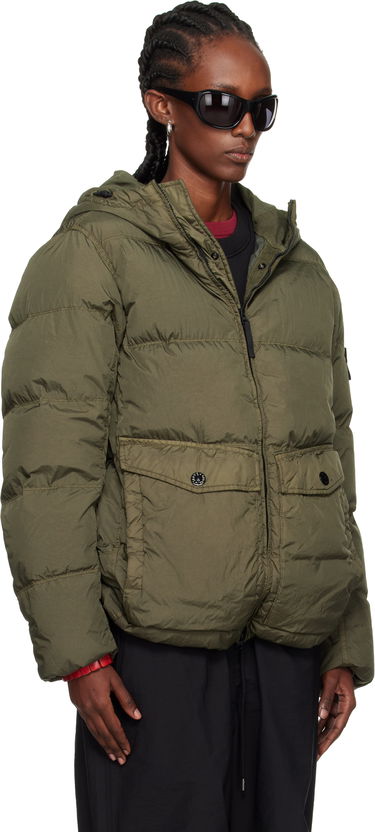 Prešívaná bunda Stone Island Stone Island Crinkle Reps Recycled Nylon Down Jacket Zelené | K2S15 4100011 S0A23, 1