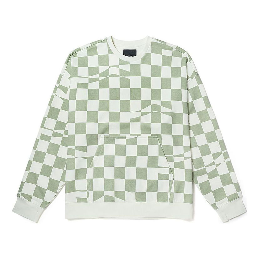 Mikina Vans Checkerboard Print Hoodie Zelené | VN00091KC1C