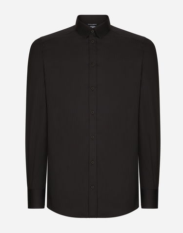 Košeľa Dolce & Gabbana Stretch Cotton Shirt Čierna | G5EJ0TFRRD7N0000, 0