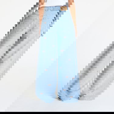 Džínsy adidas Originals Denim Pant Rhinestone Clear Blue Modrá | JN3020, 2