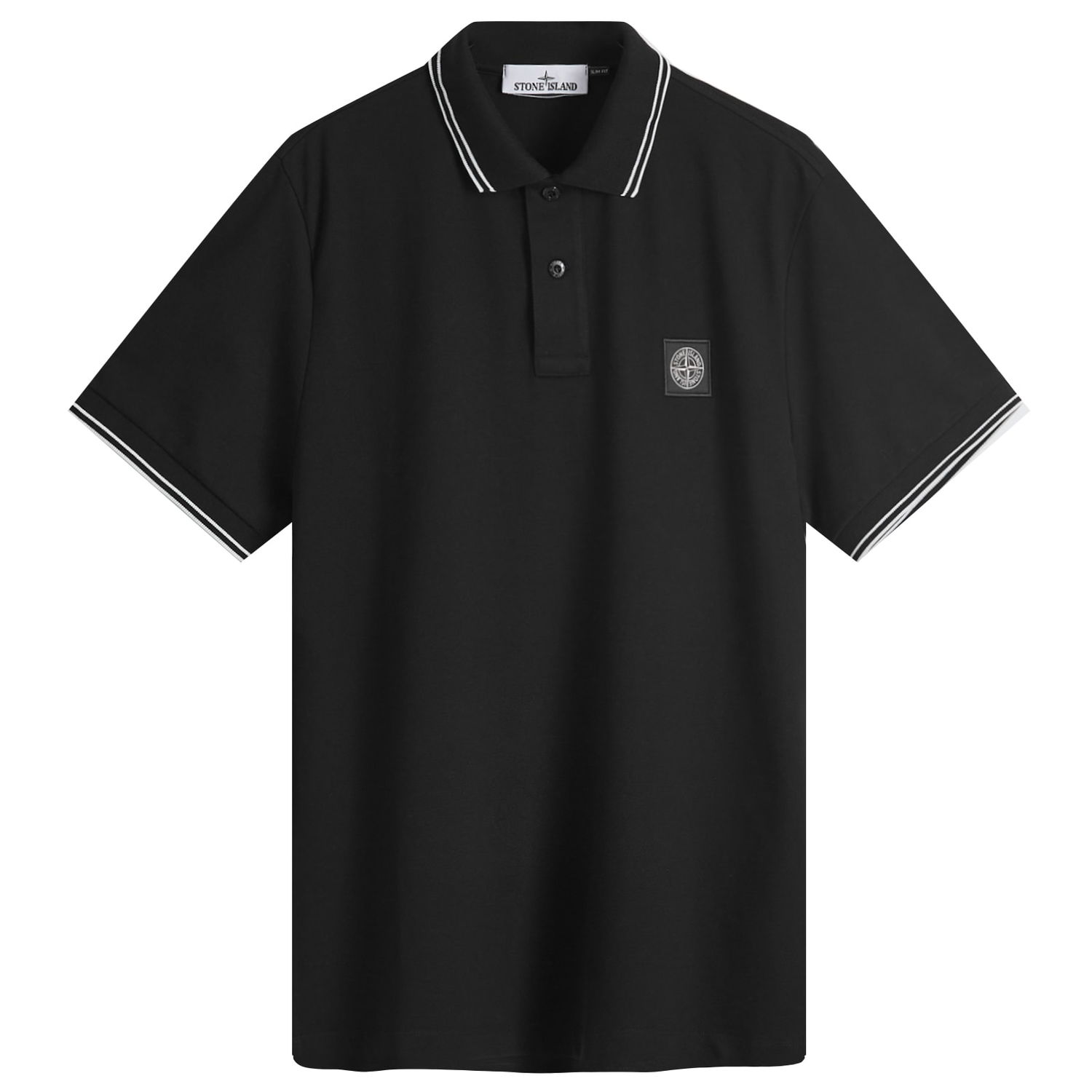 Polo tričko Stone Island Patch Polo Čierna | 81152SC18-A0029, 0