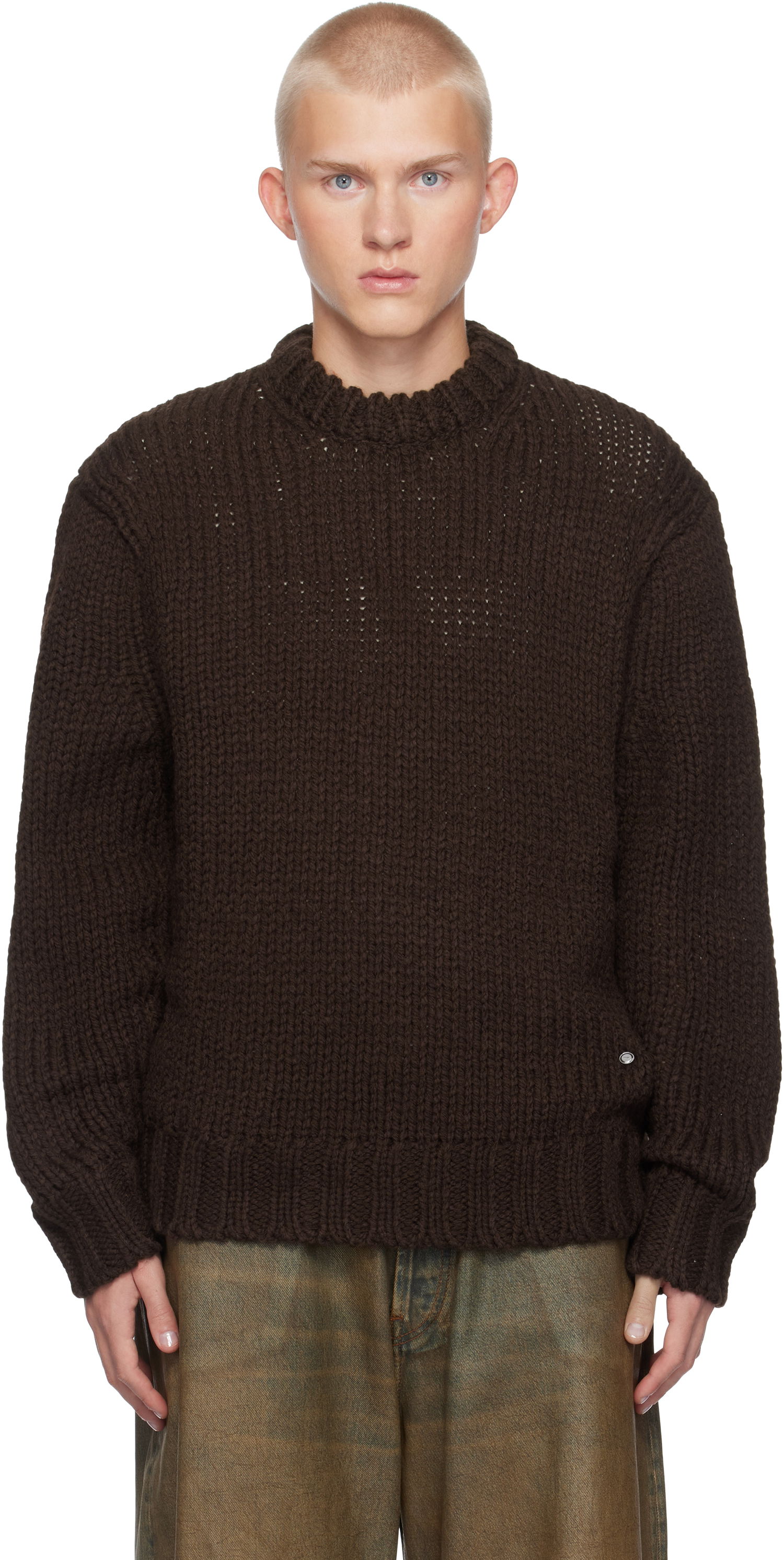 Sveter We11done Chunky Knit Sweater Hnedá | WD-KT3-24-649-U-BR, 0