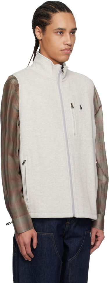 Vesta Polo by Ralph Lauren Polo Ralph Lauren Double-Knit Mock Neck Vest Šedá | 710934621005, 1
