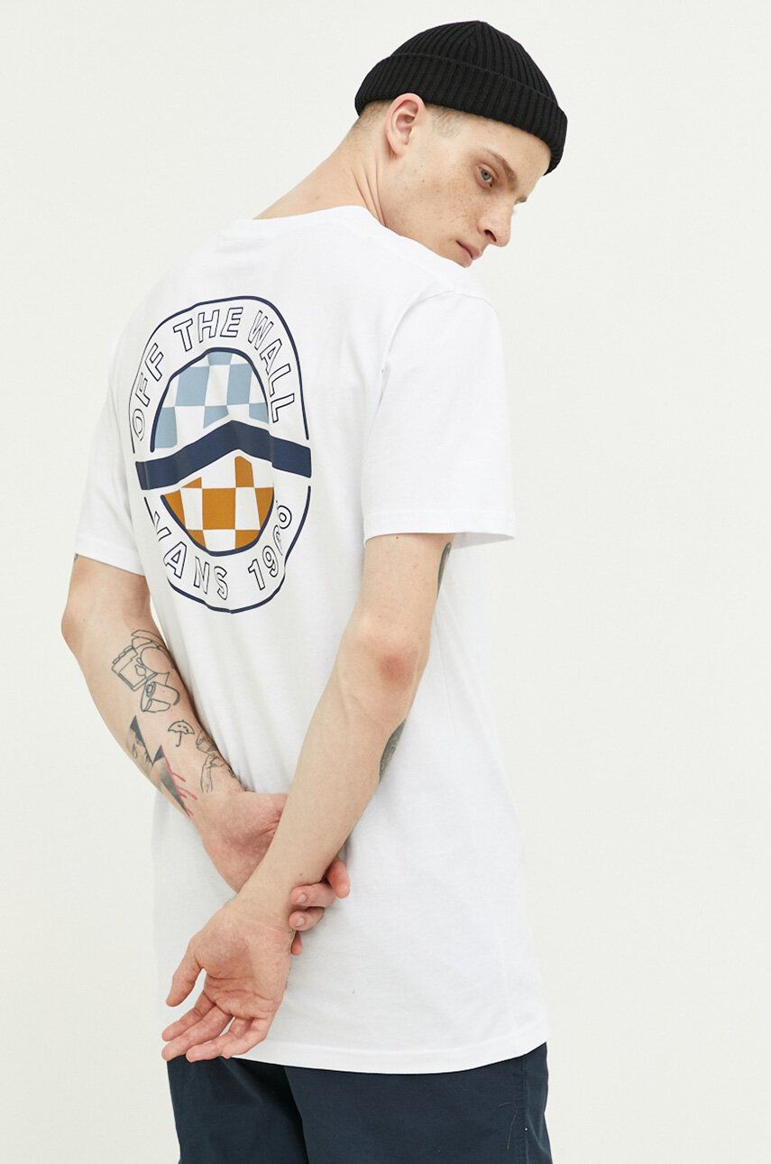 Tričko Vans Cotton T-shirt Biela | VN0000K4WHT1, 0