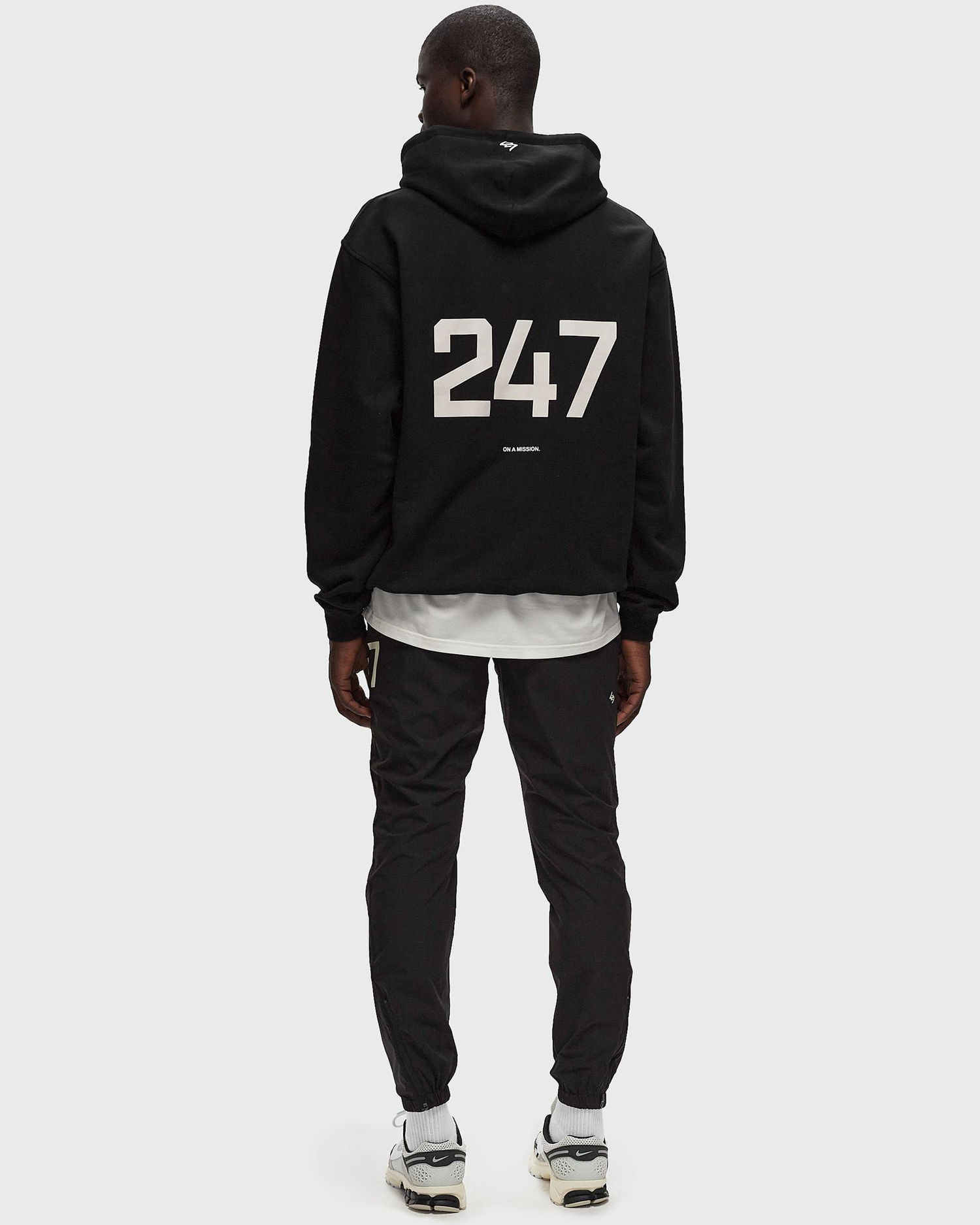 Mikina Represent Clo 247 Oversized Čierna | 247M458-1, 1