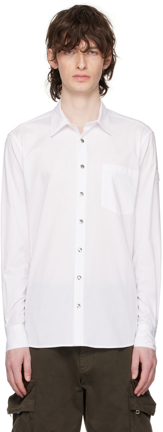 Košeľa Moncler Press-Stud Shirt Biela | I10912F000045961Z, 0