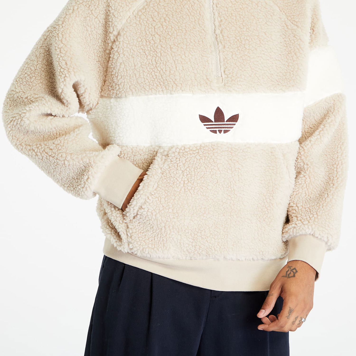 Bunda adidas Originals Winter Fleece Jacket Béžová | HZ0719, 1