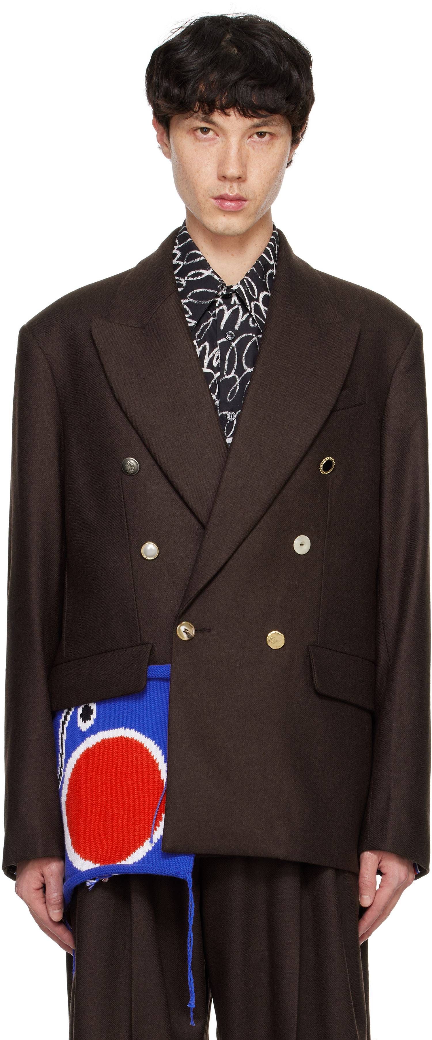 Košeľa Charles Jeffrey Loverboy Double-Breasted Blazer Čierna | 41020101, 0