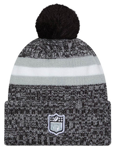 Kulicha New Era New Era Las Vegas Raiders Knit Beanie with Pom Šedá | 60407594-60407594, 1