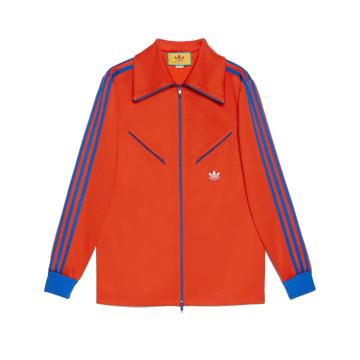 Mikina Gucci adidas x Zip Sweatshirt Orange/Blue Červená | 724623 XJEGU 7476, 0