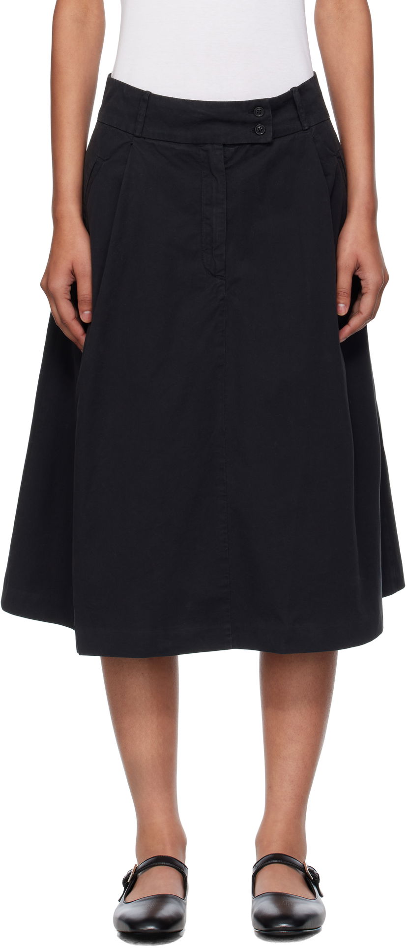 Sukňa A.P.C. A.P.C. Deborah Midi Skirt Čierna | COHKU-F06453
