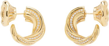 Náušnice Bottega Veneta Designer Knot Crystal Earrings Metalická | 804644 VBOB6, 0