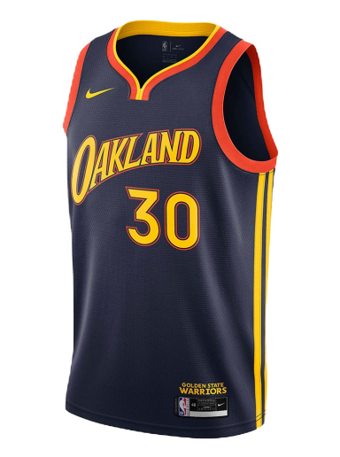 Dres Nike NBA Golden State Warriors Oakland 2021/22 Stephen Curry City Edition Swingman Jersey Navy | CN1729-421