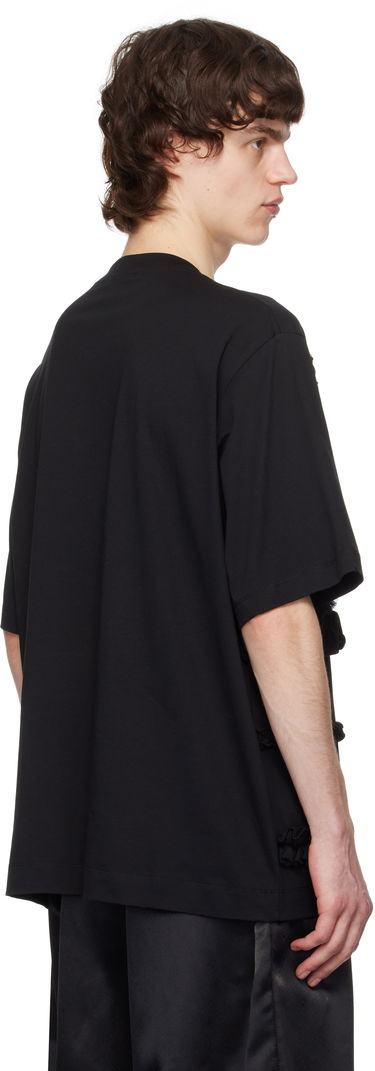 Tričko Simone Rocha Simone Rocha Ruffle Frill T-Shirt Čierna | 5325 0553, 2
