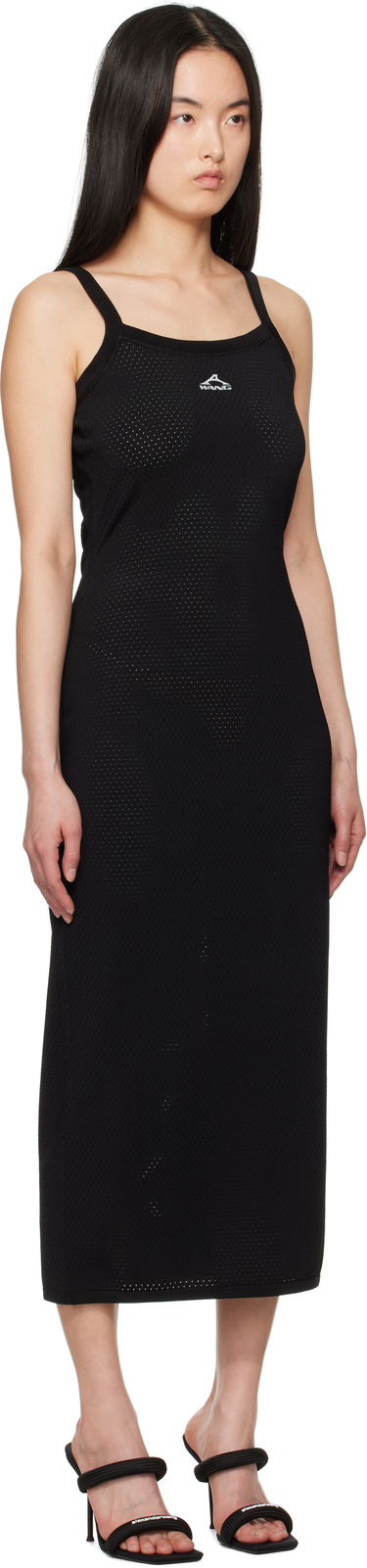 Šaty Alexander Wang Alexander Wang.t Cami Athletic Mesh Midi Dress Čierna | 4KC2256043, 1