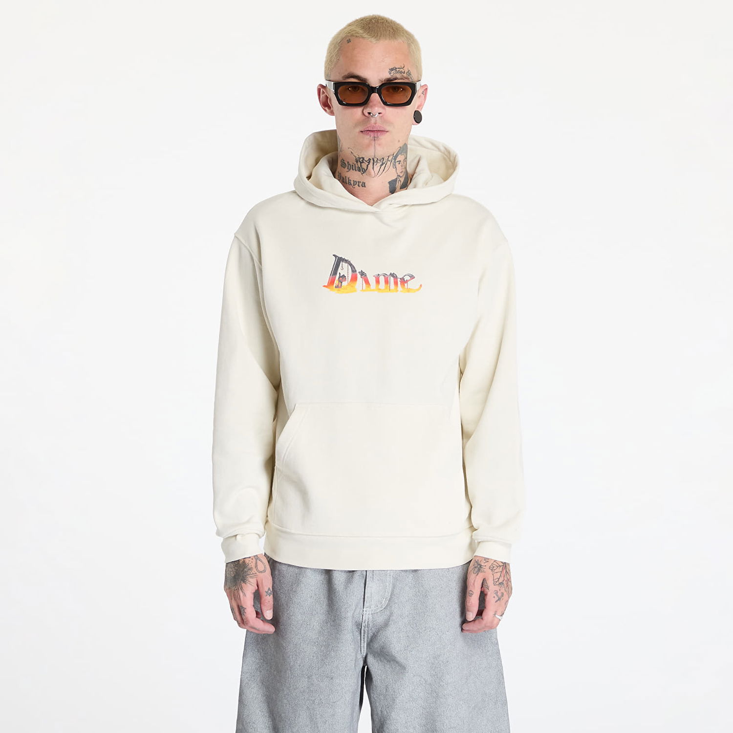 Mikina Dime Classic Skynet Hoodie UNISEX Natural S Béžová | DIMEFA2416NAT, 0