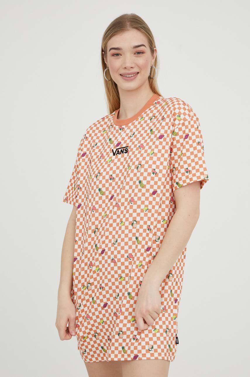 Šaty Vans Oversize Cotton Dress Béžová | VN00046GBRW1, 0