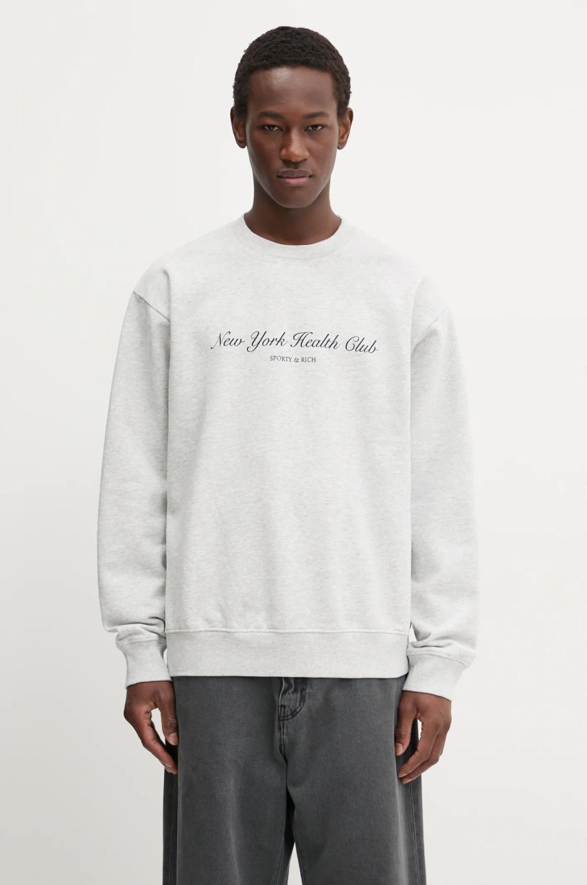 Sveter Sporty & Rich Sporty & Rich NY Health Club Sweatshirt Šedá | ST071506043GY03, 0