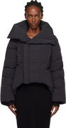 Rick Owens Concordians Naska Duvet Asymmetric Collar Down Jacket