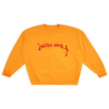 Mikina Cactus Jack by Travis Scott McDonald's x Spelling Crewneck Oranžová | CJMD CS75 GOLD, 0