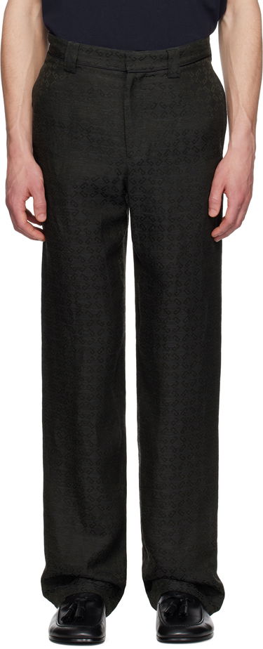 Nohavice Givenchy Givenchy Monogram Chino Trousers Čierna | BM51JY15WV021, 0