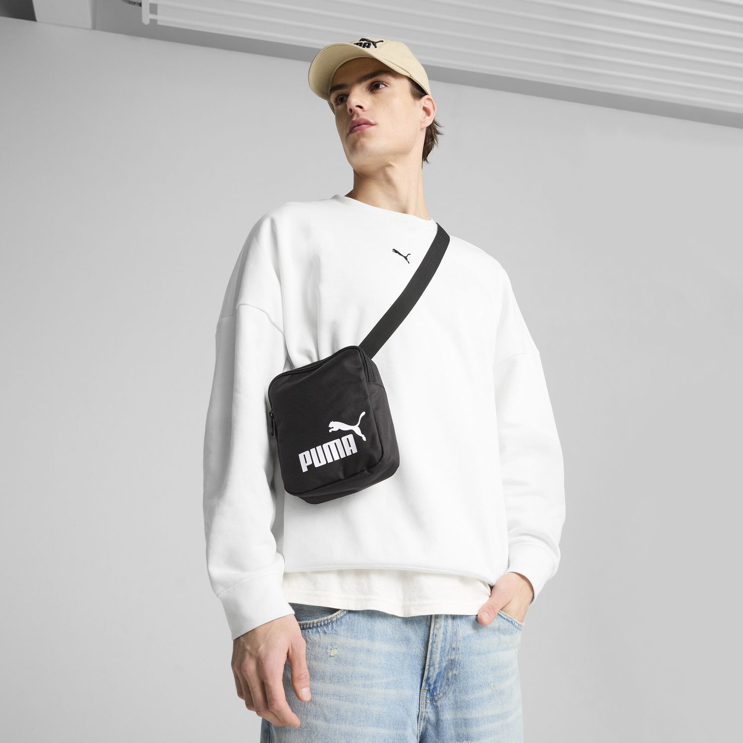 Taška cez rameno Puma PUMA Phase Portable Shoulder Bag Čierna | 091173_01, 1