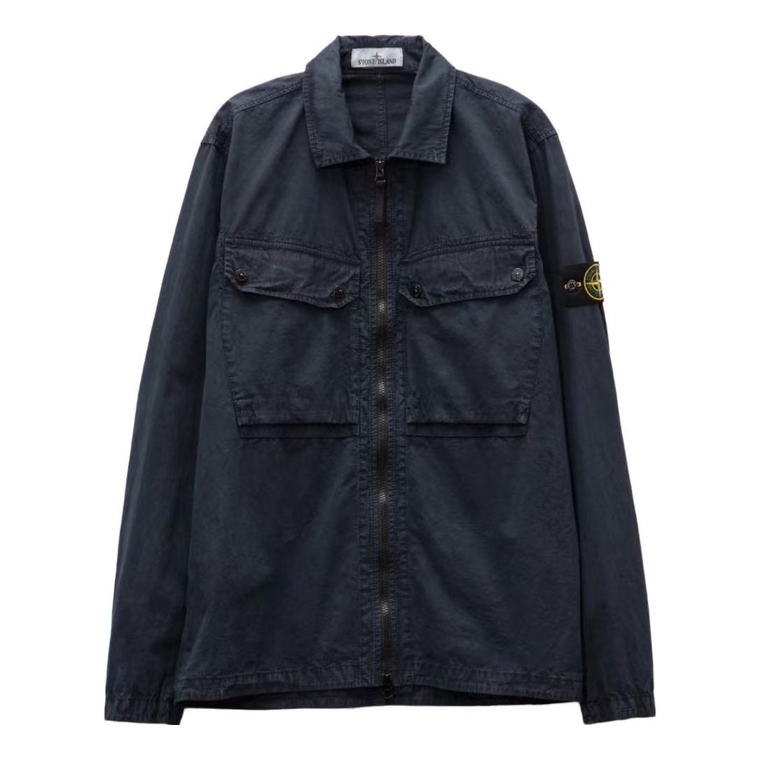Košeľa Stone Island Stone Island Old Effect Overshirt Modrá | 7915102WN-V0120, 0