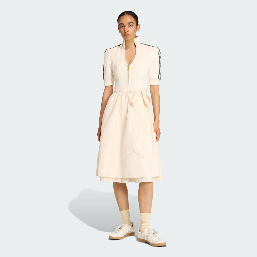 Šaty adidas Performance adidas Originals Dirndl Dress Béžová | KF2301, 0