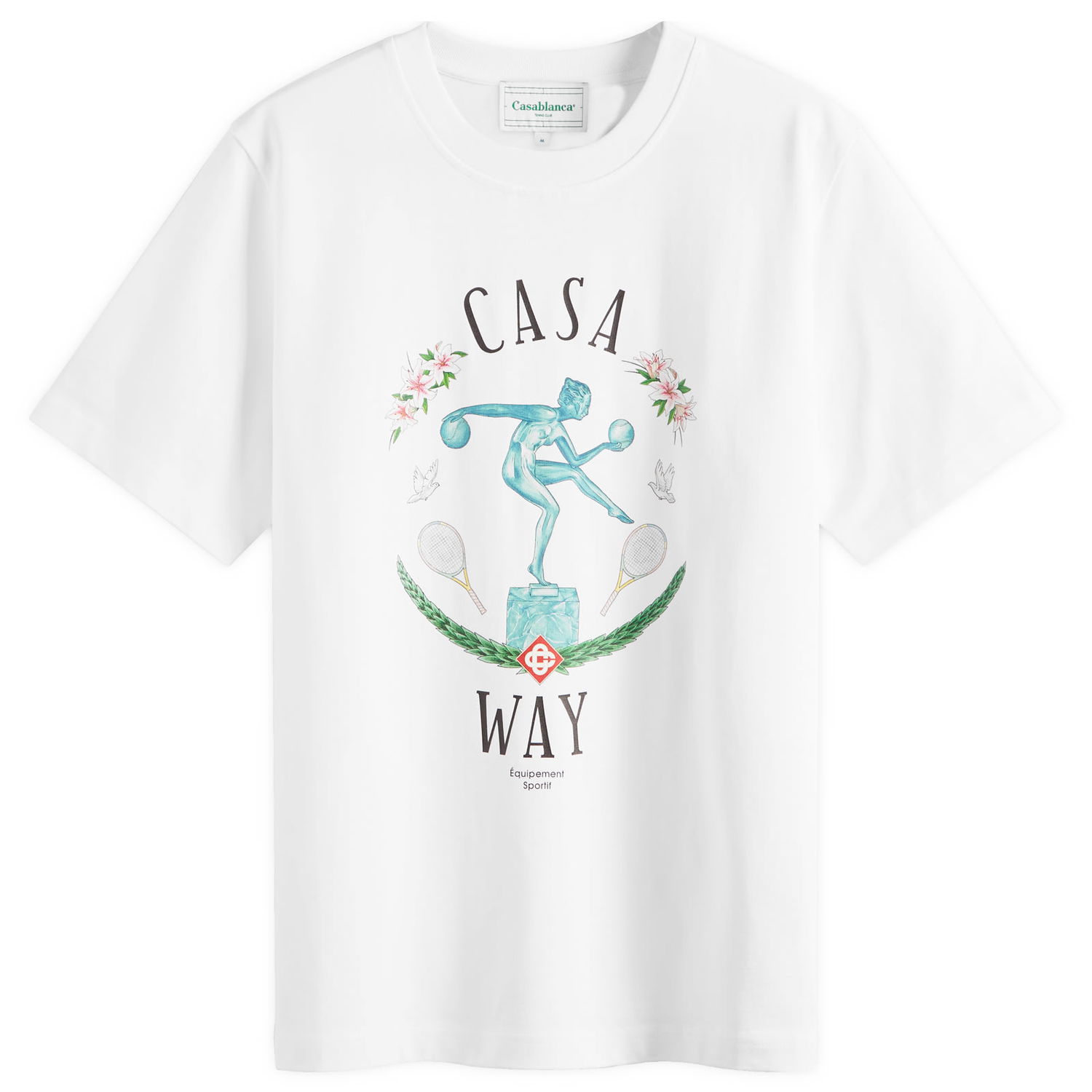 Tričko Casablanca Casa Way Statue Biela | U-MPF24-JTS-001, 0