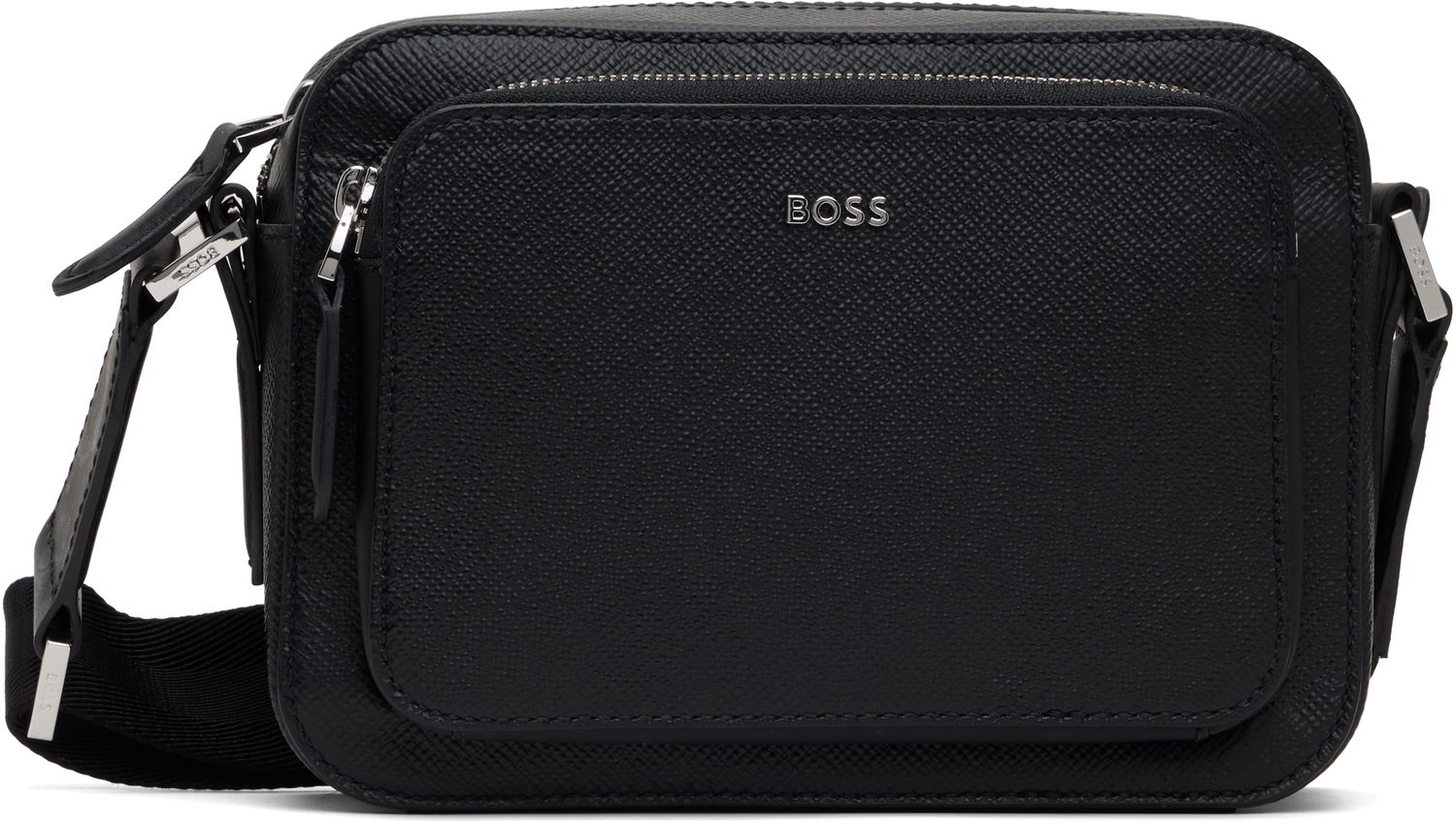 Taška cez rameno BOSS BOSS Logo Hardware Reporter Bag Čierna | 50523255, 0