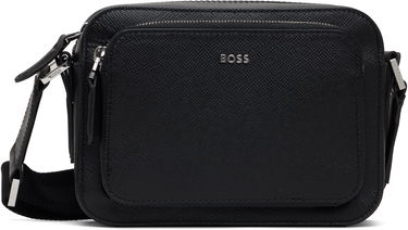 Taška cez rameno BOSS BOSS Logo Hardware Reporter Bag Čierna | 50523255, 0
