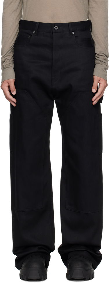 Džínsy Rick Owens Rick Owens DRKSHDW Hollywood Double Knee Geth Cut Jeans Čierna | DL01E6387 BLKJP, 0