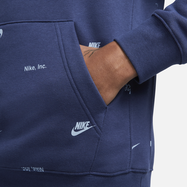 Mikina Nike Club Fleece s kapucí Navy | FB7434-410, 2