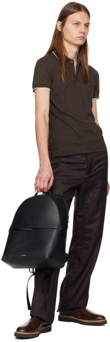 Batoh Paul Smith Paul Smith Embossed Leather Backpack Čierna | M1A-7169-ASGRAI-79-0, 3