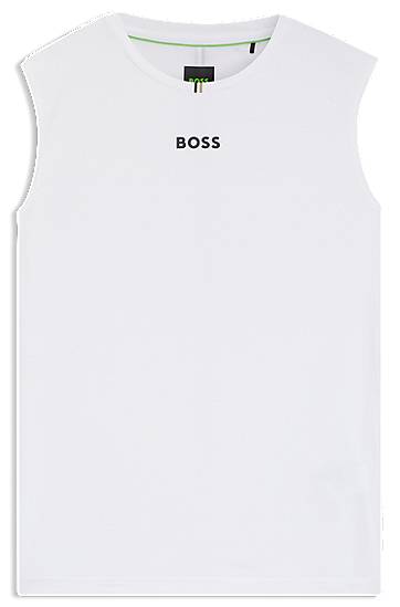 Tielko BOSS BOSS Active Stretch Tank Top Biela | 50543351
