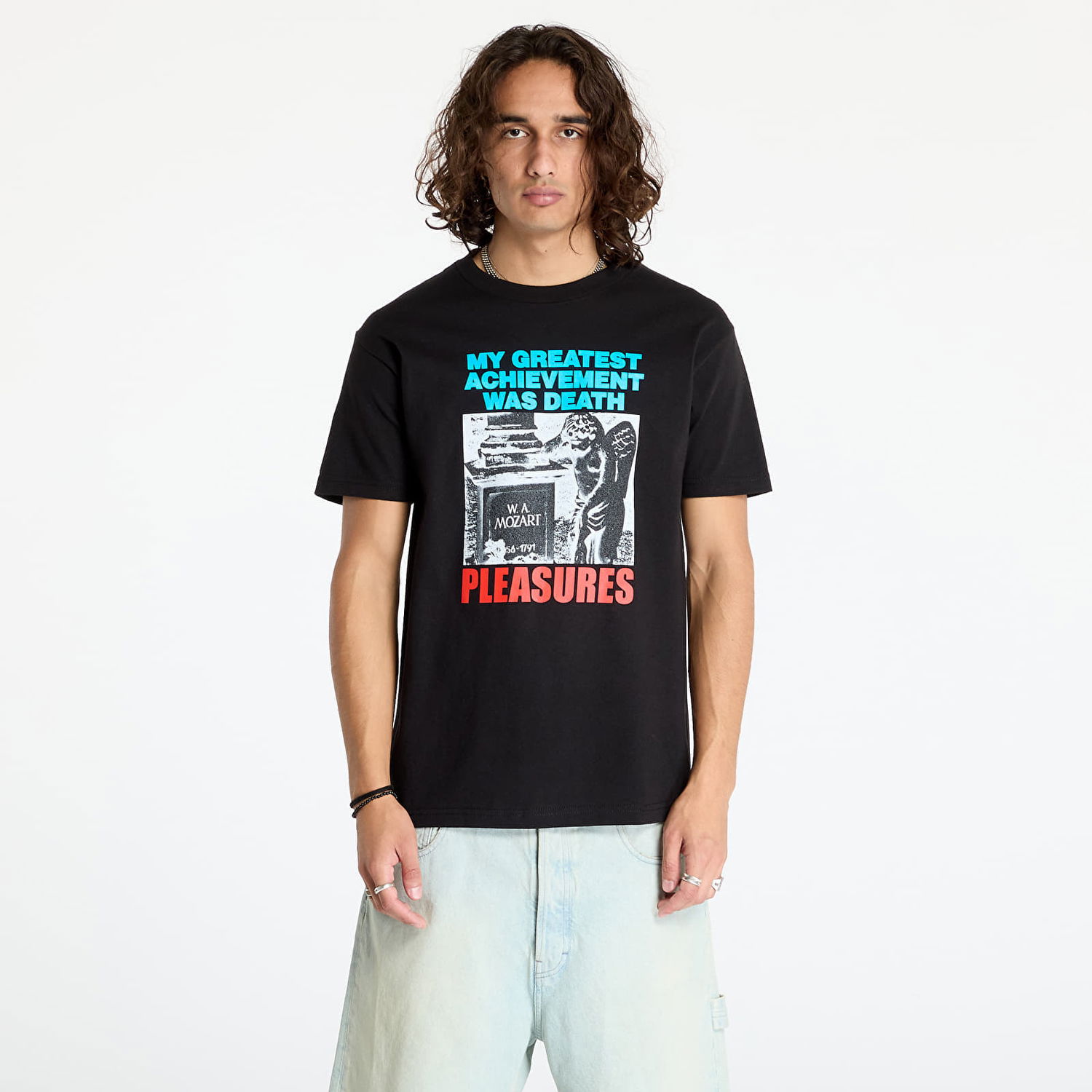 Tričko Pleasures Wolfie T-Shirt Black Čierna | P24F066 BLACK, 0