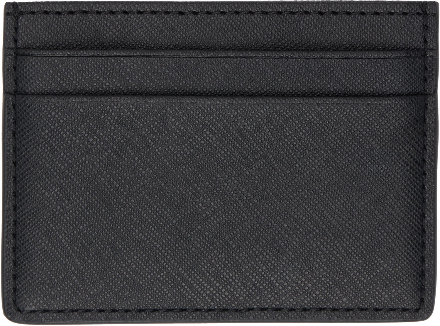 Peňaženka BOSS Leather Card Holder Čierna | 50536751, 1