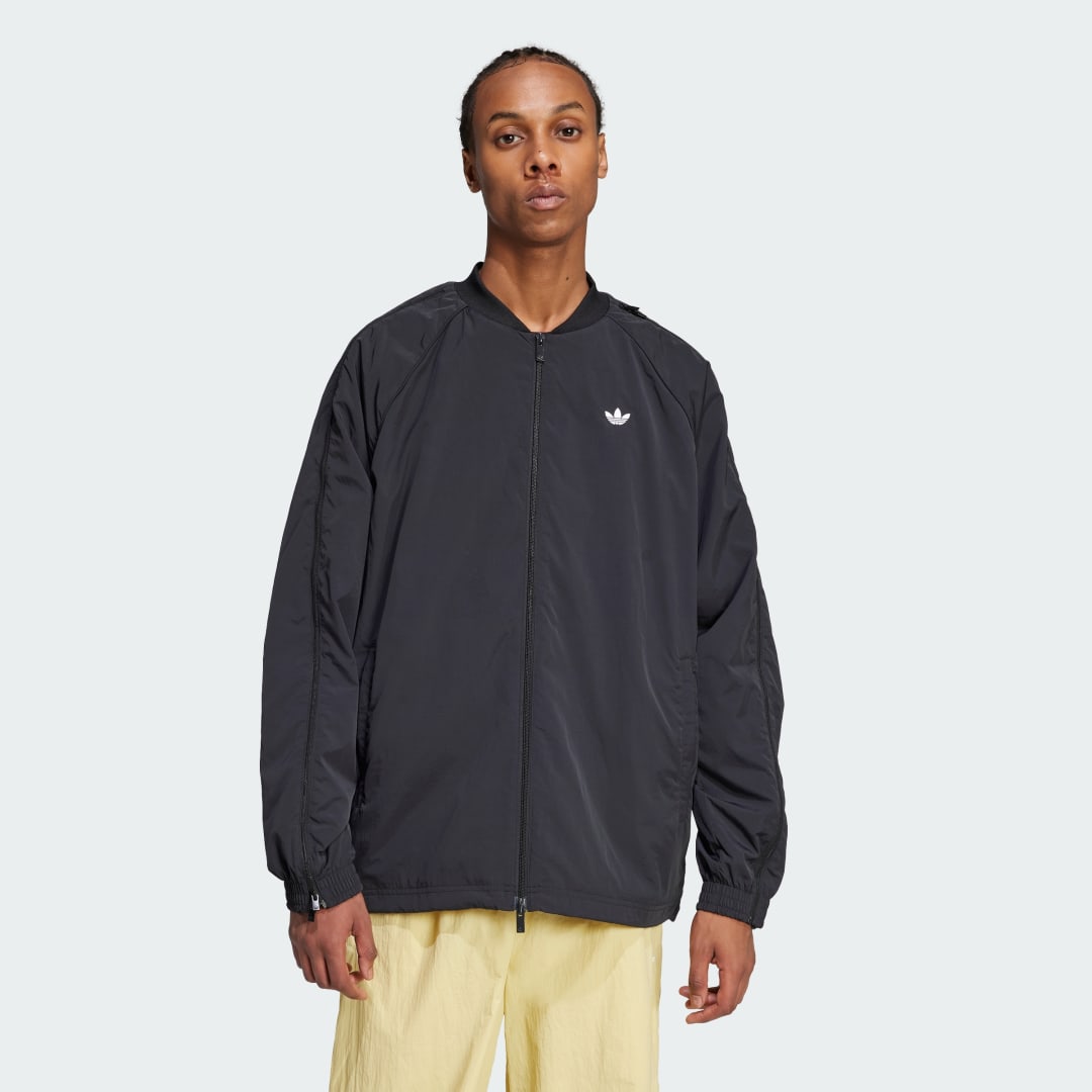 Bomber bunda adidas Performance Adilenium Season 3 Oversized SST Track Jacket Čierna | JX1618, 0