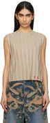 Eckhaus Latta Keyboard Sleeveless Knit Top