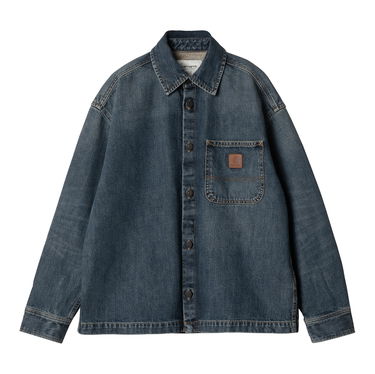 Košeľa Carhartt WIP Lovilia Denim Shirt Jacket Modrá | I034461_9, 0