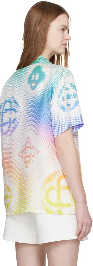 Košeľa Casablanca Halftone Logo Short Sleeve Silk Shirt Rôznofarebný | W-SP26-SH-200-02, 2